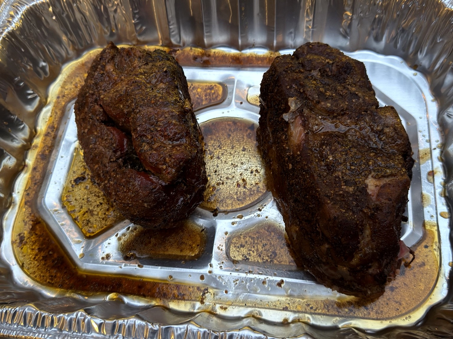 Smoked pork shoulder with Wagyu tallow